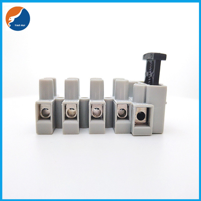 5 Pin Poles PCB Screw Fuse Terminal Block Dengan 2PCS 5x20mm Fuse