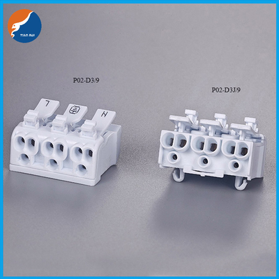 2 3 4 5 Tiang 450 Volt 24 Amp Push In Cable Wiring Connector Untuk Lampu LED