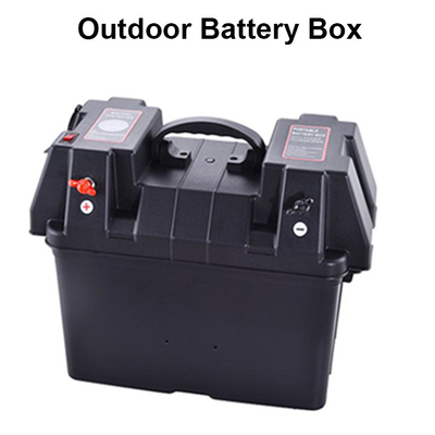 China Factory Trailer Waterproof Outdoor Solar Small Battery Box 12V dengan USB Charger