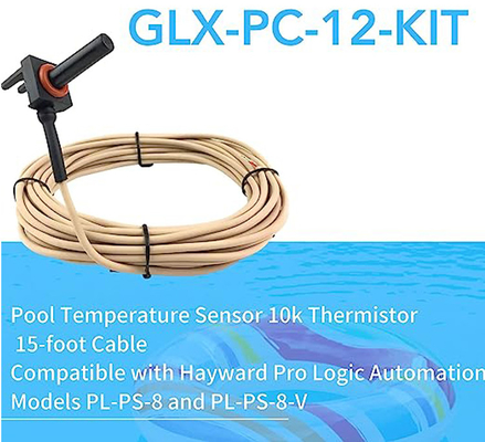 GLX-PC-12-KIT Pool Temperature Sensor Thermistor Water Air Solar Dengan Kabel 15 Kaki
