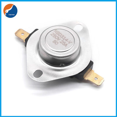 Reset Otomatis 25A Thermal Overload Protector Bimetal Disc Thermostat